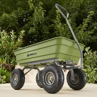 Gorilla Carts 4 Cu Ft Poly Dump Cart (GOR4PS)