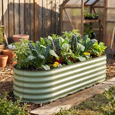 Vego Garden 17 in Tall (9-in-1) Modular Metal Raised Bed