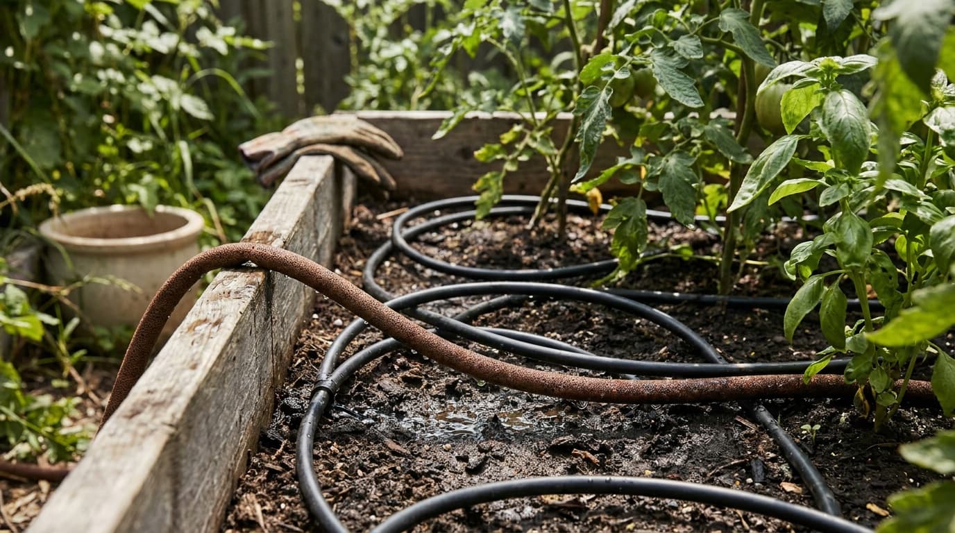 Drip irrigation vs soaker hose for garden watering