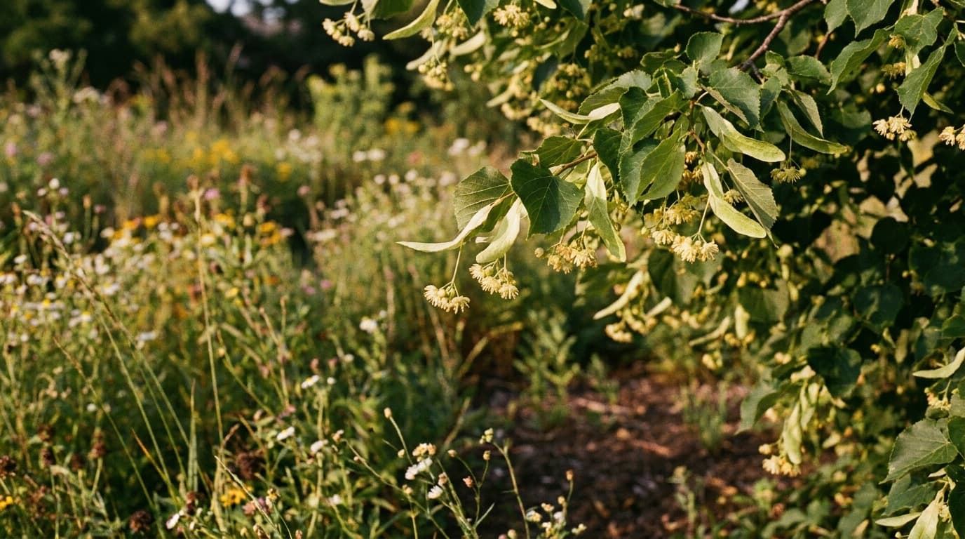 American Linden growing in a garden