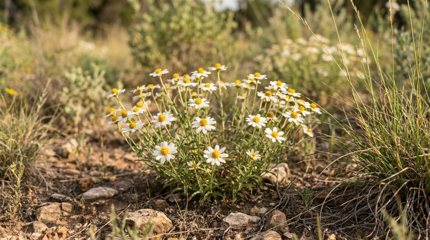 Blackfoot Daisy growing in a garden
