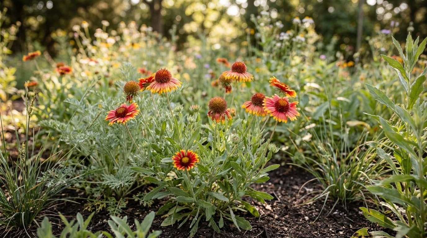Blanketflower growing in a garden