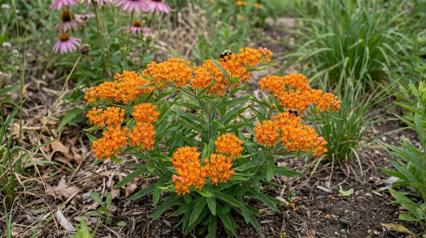 Butterfly Weed growing in a garden