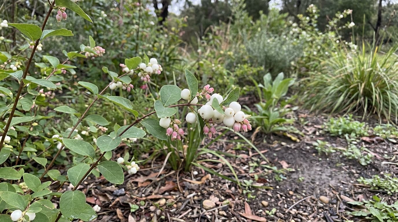 Common Snowberry growing in a garden