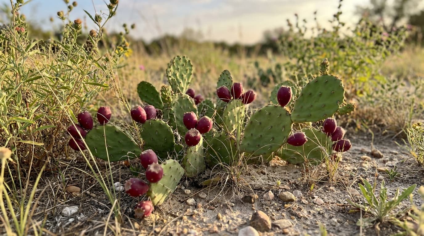 Eastern Prickly Pear growing in a garden