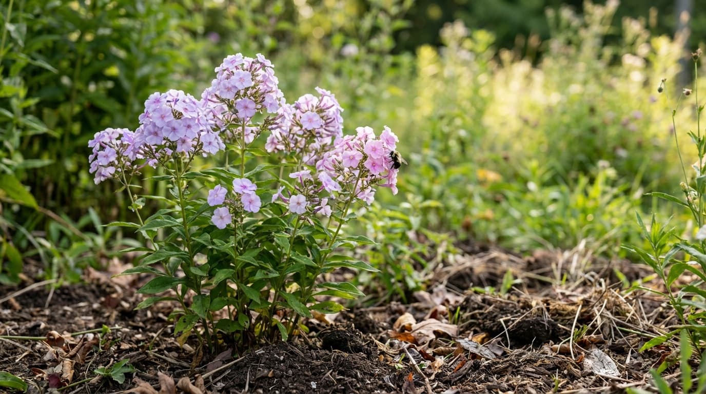 Garden Phlox growing in a garden