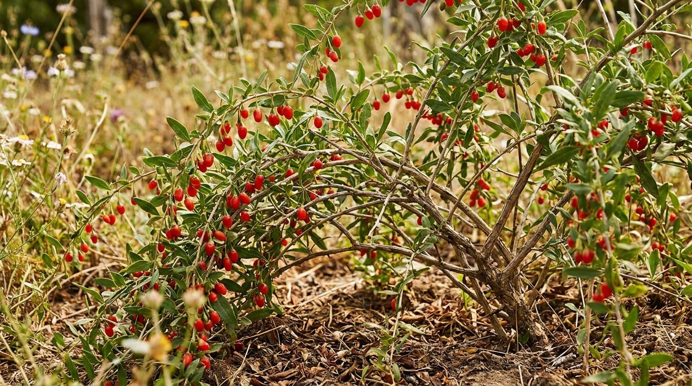 Goji Berry growing in a garden