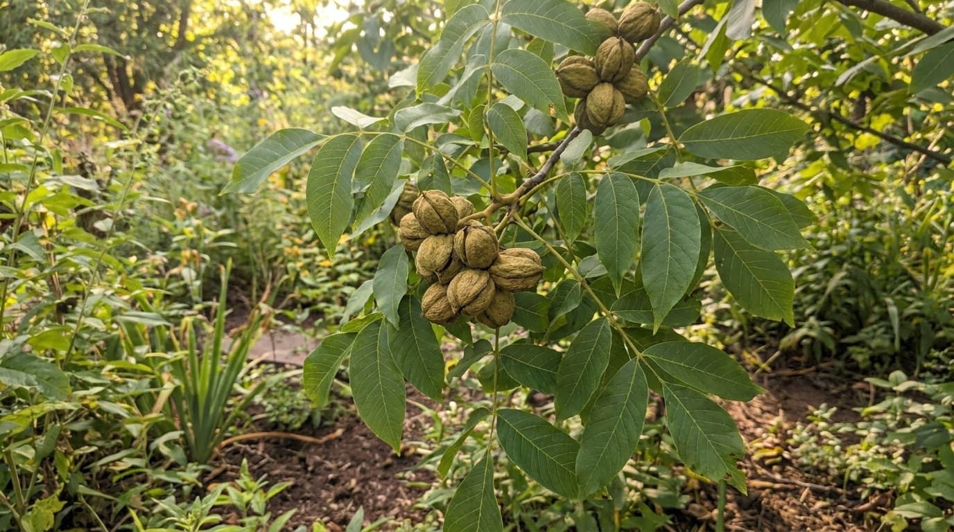 Heartnut growing in a garden