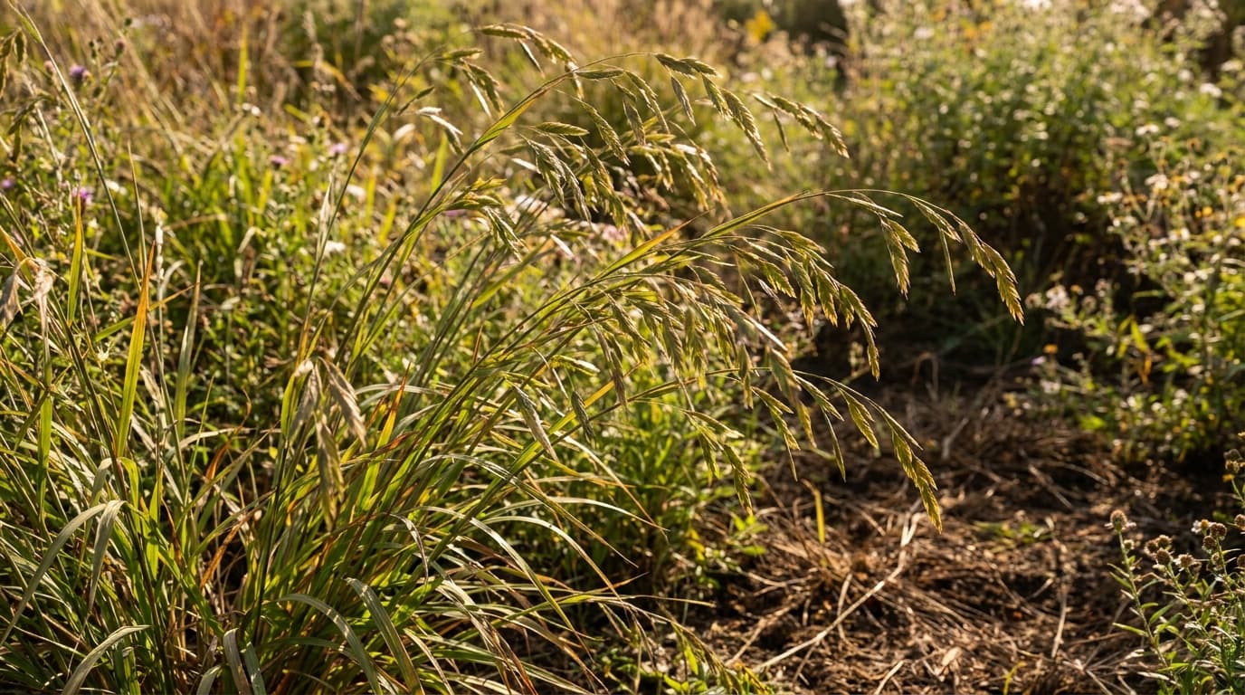 Northern Sea Oats growing in a garden
