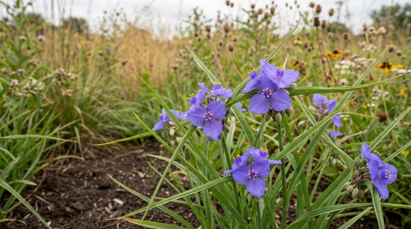 Ohio Spiderwort growing in a garden