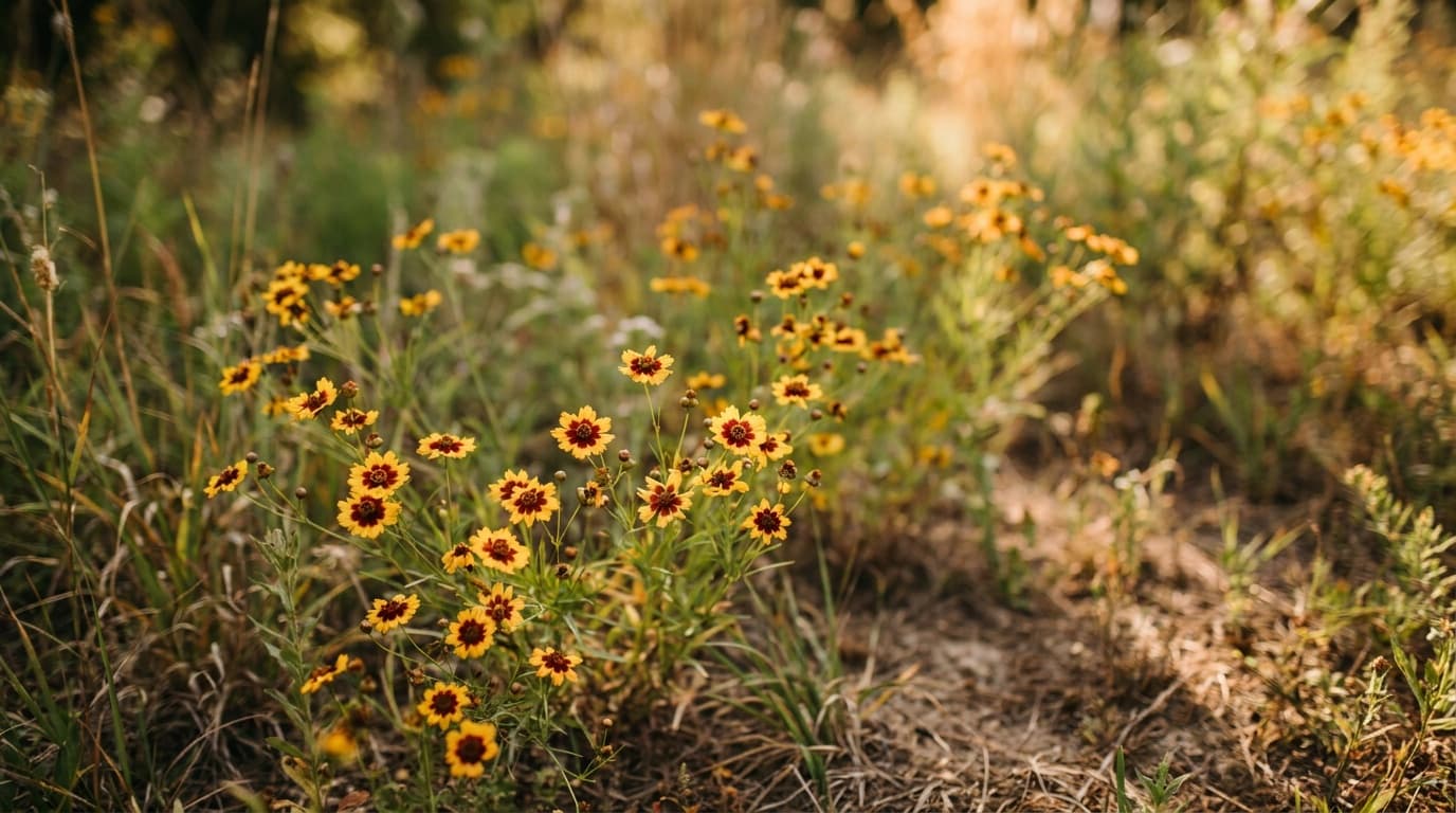 Plains Coreopsis growing in a garden