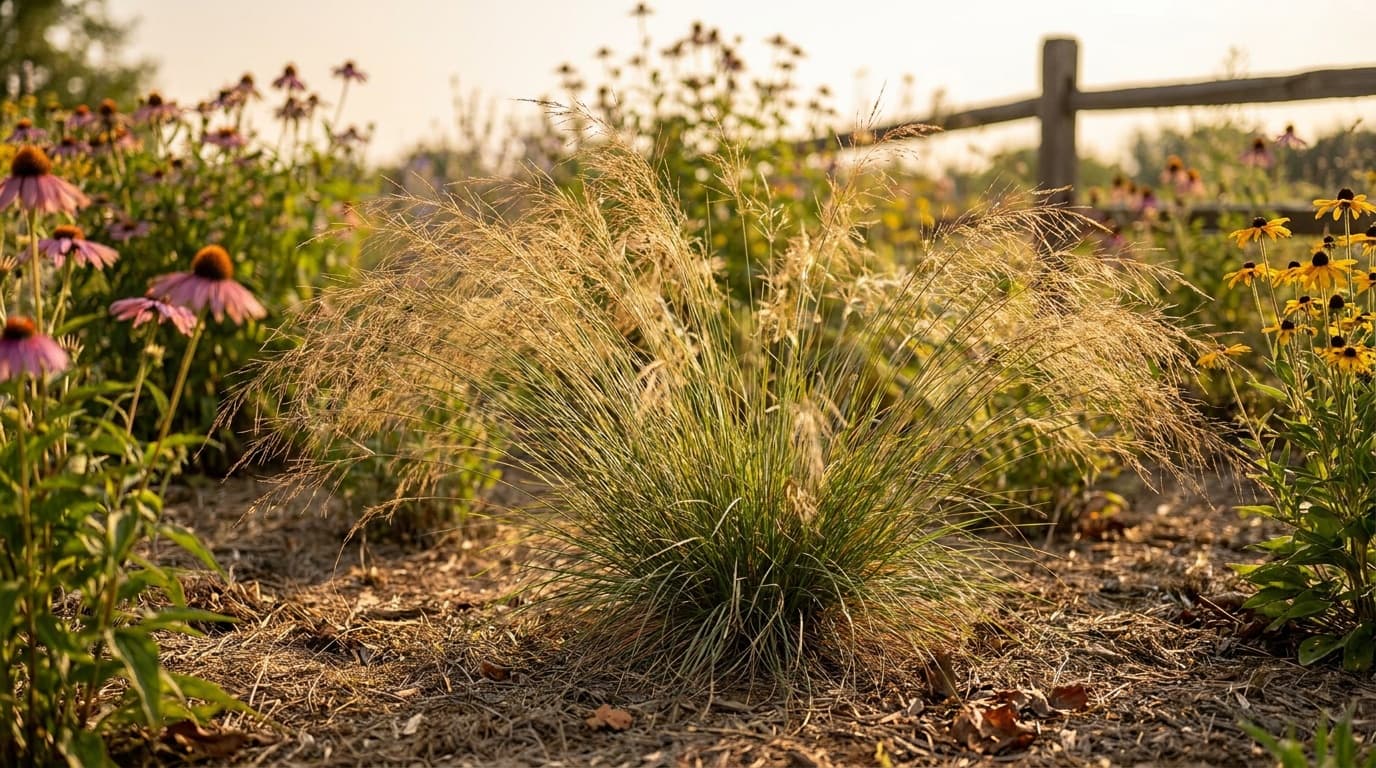 Prairie Dropseed growing in a garden