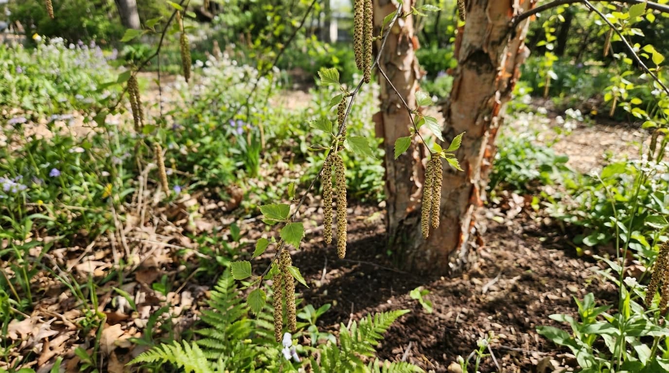 River Birch growing in a garden