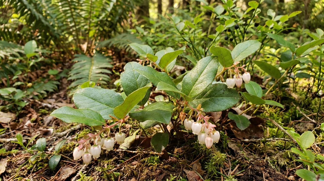Salal growing in a garden