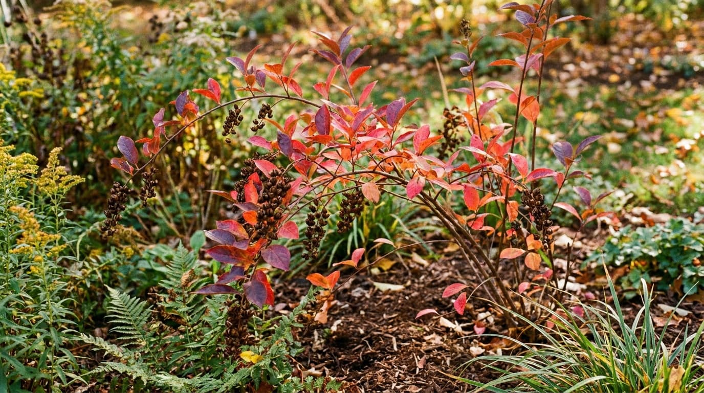 Virginia Sweetspire growing in a garden