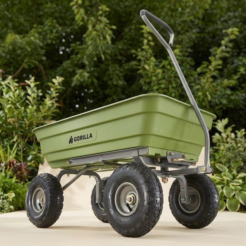 Gorilla Carts 4 Cu Ft Poly Dump Cart (GOR4PS)