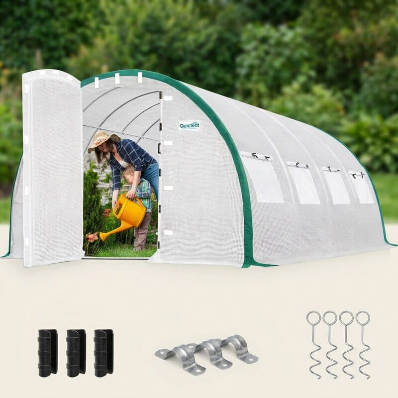 Quictent 20 x 10 ft Walk-In Greenhouse (Reinforced)