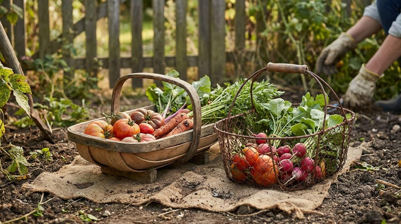 Best harvest baskets for gathering and rinsing produce
