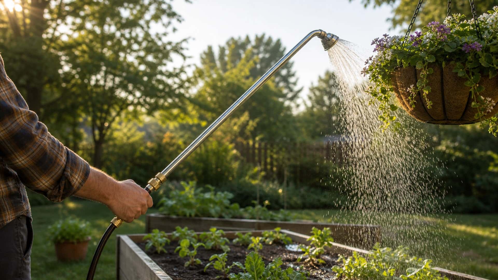 Best watering wands for reaching hanging baskets and beds