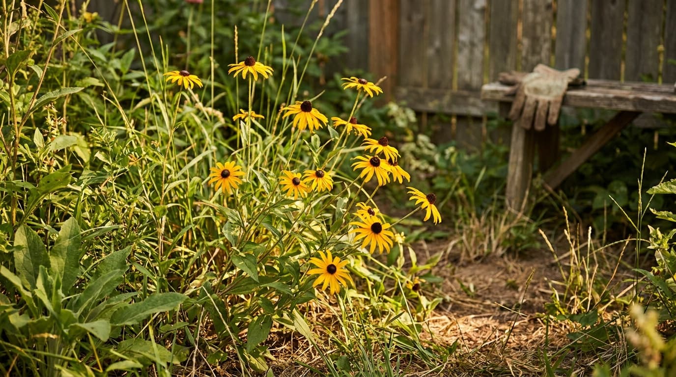 Black-Eyed Susan growing in a garden