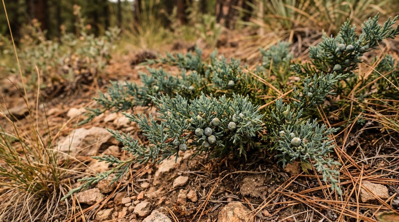 Creeping Juniper growing in a garden