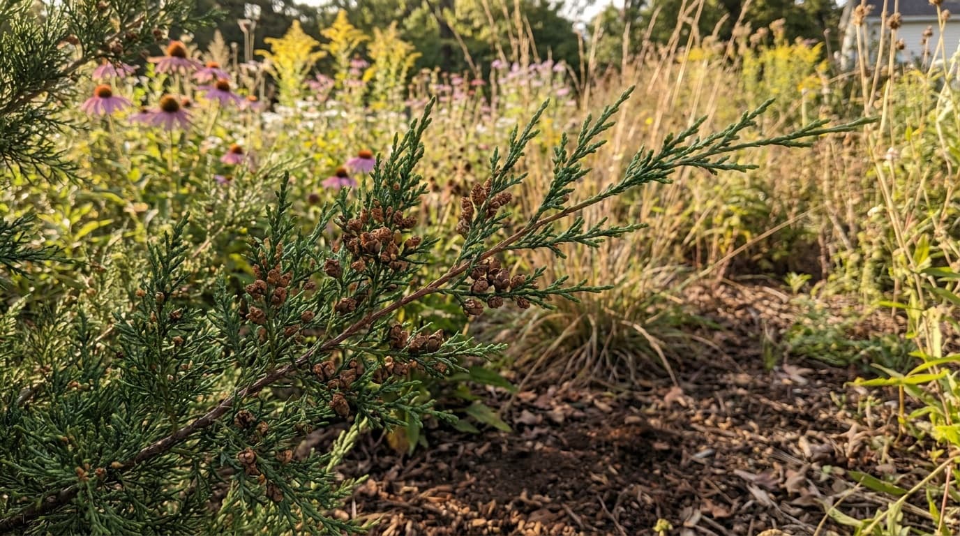 Leyland Cypress growing in a garden