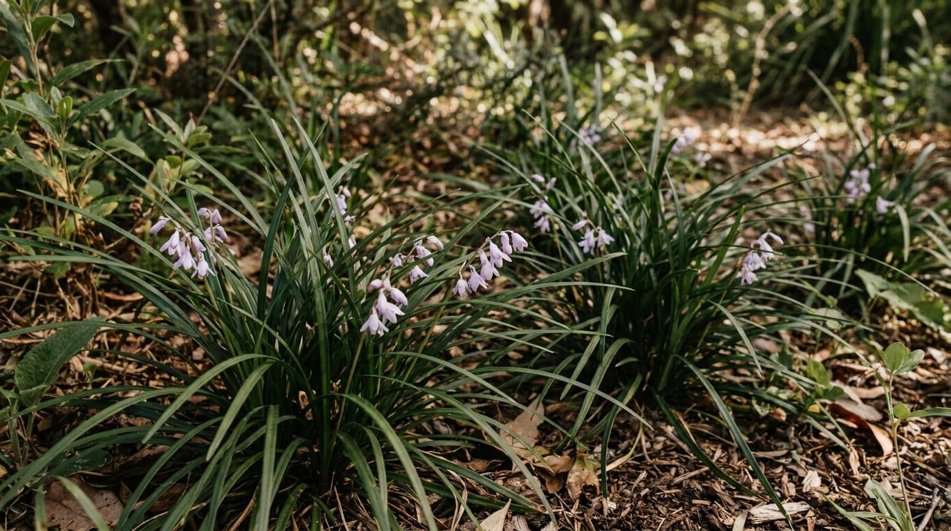 Mondo Grass growing in a garden