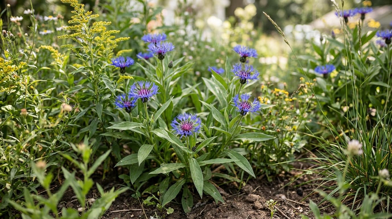 Mountain Bluet growing in a garden