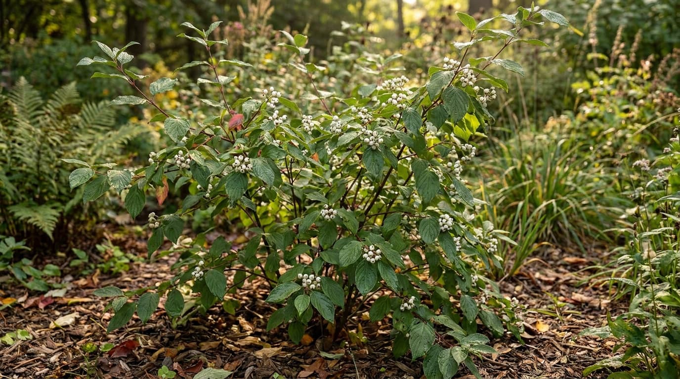 Red-osier Dogwood growing in a garden