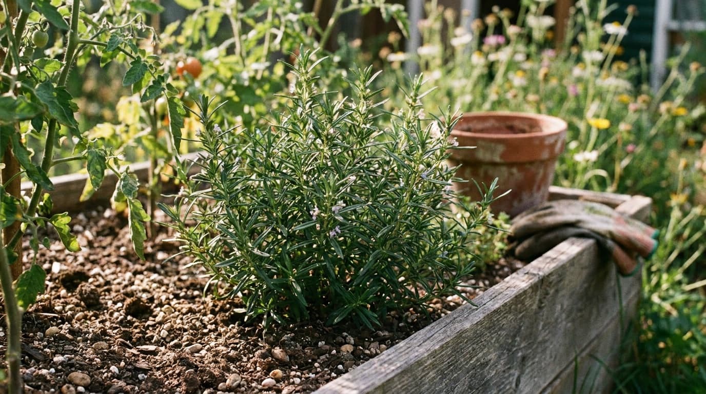 Summer Savory growing in a garden