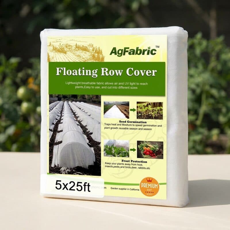 Agfabric 0.9 oz Frost Blanket Floating Row Cover (10 x 50 ft)