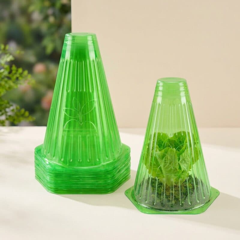 warmfarm Reusable Garden Cloches with Top Hole (8.6 in, 40-Pack)